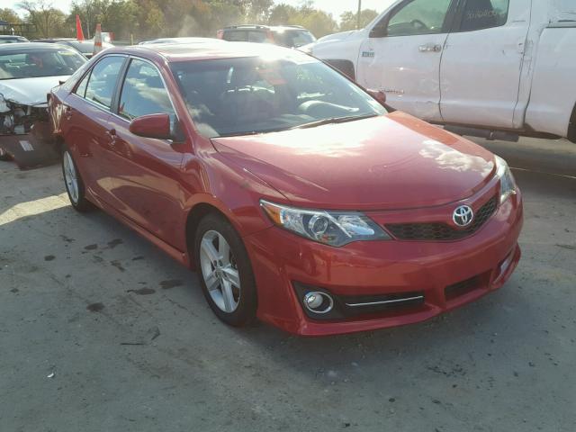 4T1BF1FK7CU603705 - 2012 TOYOTA CAMRY RED photo 1