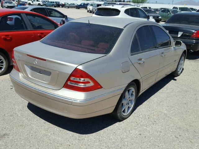 WDBRF61J82E003510 - 2002 MERCEDES-BENZ C 240 GOLD photo 4