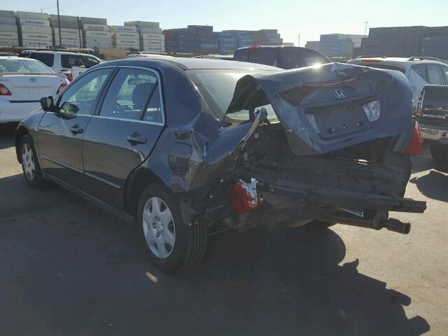 1HGCM56416A019489 - 2006 HONDA ACCORD LX GRAY photo 3