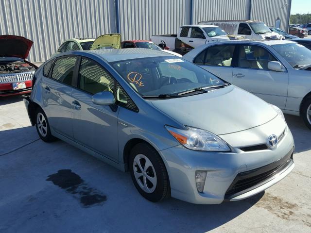 JTDKN3DU6C1561892 - 2012 TOYOTA PRIUS TEAL photo 1