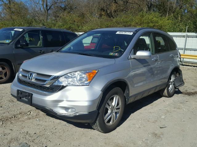 JHLRE4H7XBC026353 - 2011 HONDA CR-V EXL SILVER photo 2