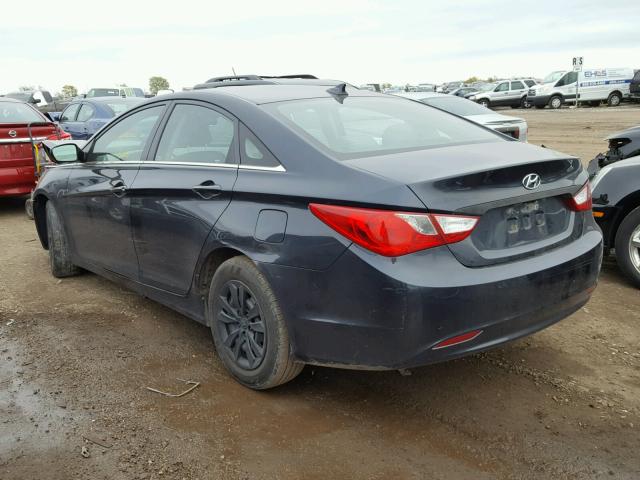 5NPEB4AC0DH703140 - 2013 HYUNDAI SONATA GLS CHARCOAL photo 3