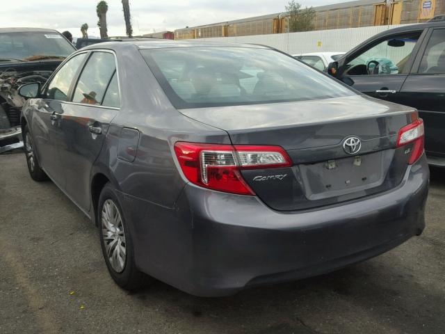 4T4BF1FK2ER422505 - 2014 TOYOTA CAMRY L GRAY photo 3