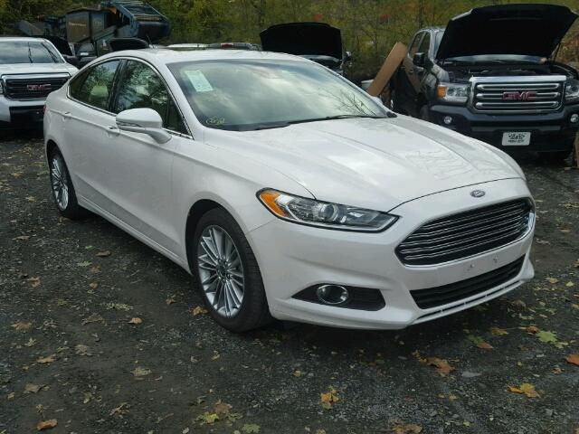 3FA6P0HD5ER190520 - 2014 FORD FUSION SE WHITE photo 1