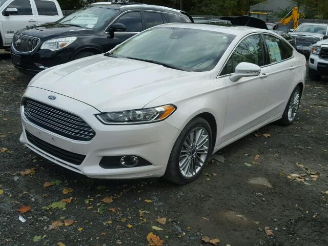 3FA6P0HD5ER190520 - 2014 FORD FUSION SE WHITE photo 2