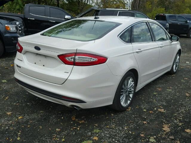 3FA6P0HD5ER190520 - 2014 FORD FUSION SE WHITE photo 4