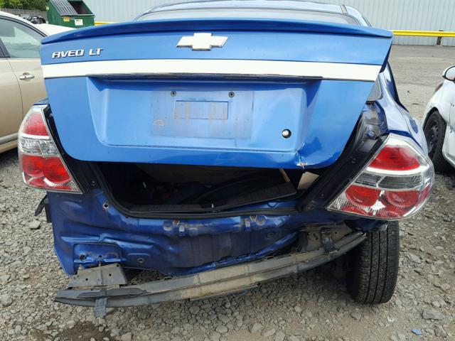 KL1TD5DEXAB073054 - 2010 CHEVROLET AVEO LS BLUE photo 9