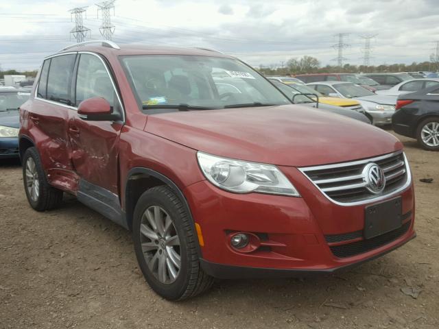 WVGBV75N29W525171 - 2009 VOLKSWAGEN TIGUAN SE BURGUNDY photo 1