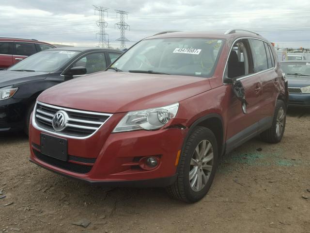 WVGBV75N29W525171 - 2009 VOLKSWAGEN TIGUAN SE BURGUNDY photo 2