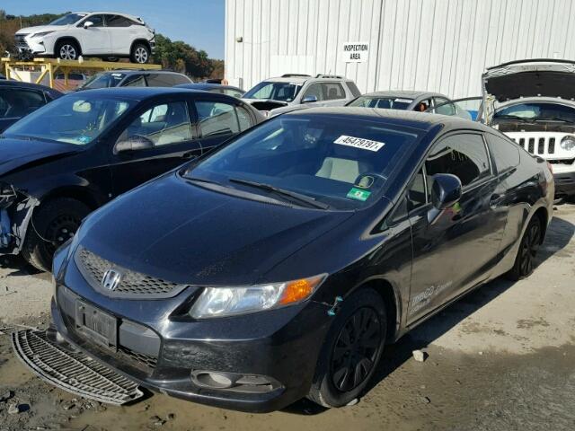 2HGFG3B59CH525009 - 2012 HONDA CIVIC LX BLACK photo 2