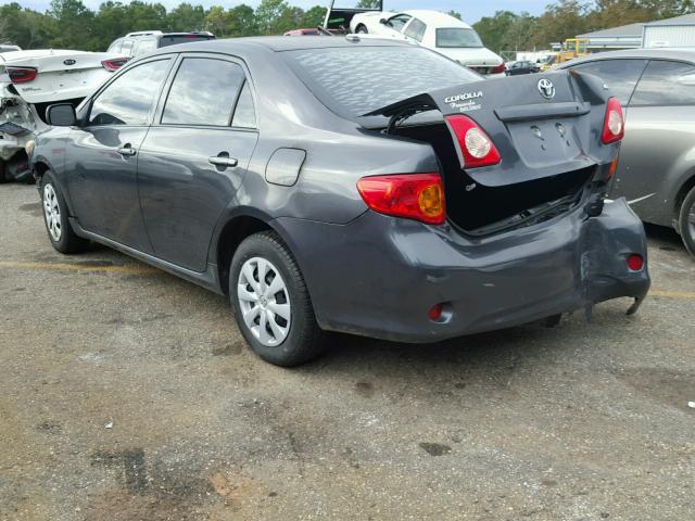 1NXBU4EE7AZ201473 - 2010 TOYOTA COROLLA BA GRAY photo 3