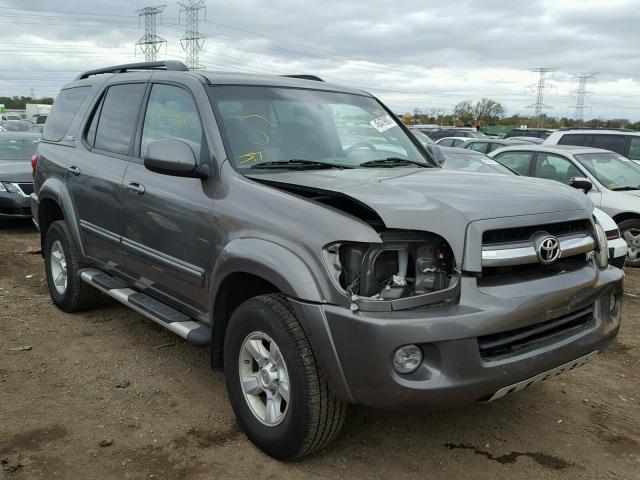 5TDBT44A35S237676 - 2005 TOYOTA SEQUOIA SR GRAY photo 1