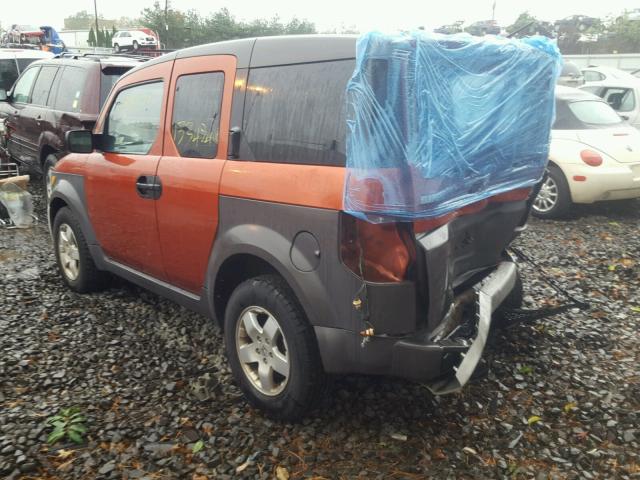 5J6YH28534L010141 - 2004 HONDA ELEMENT EX ORANGE photo 3