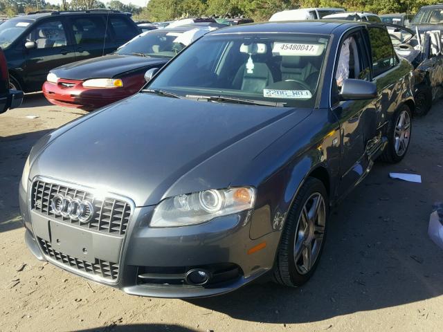 WAUAF78E98A056663 - 2008 AUDI A4 2.0T GRAY photo 2