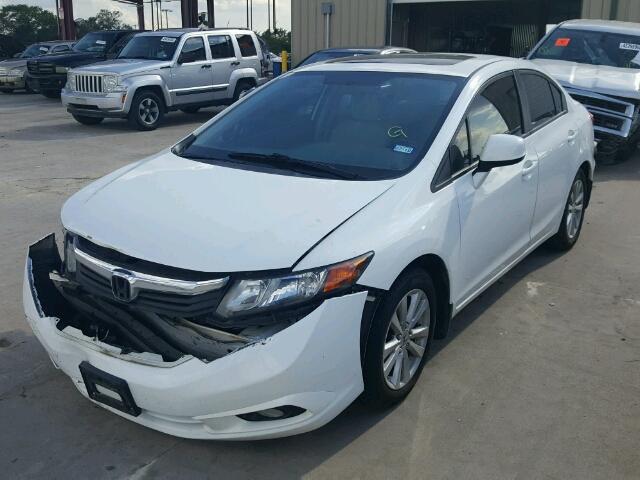 2HGFB2F91CH580740 - 2012 HONDA CIVIC EXL 白色 照片 2