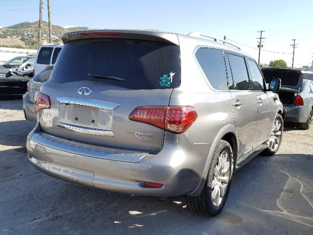 JN8AZ2NC1B9301839 - 2011 INFINITI QX56 GRAY photo 4