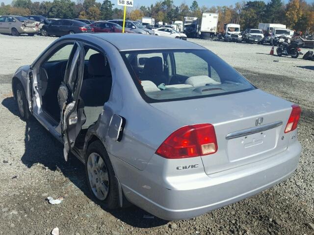 1HGES26722L041698 - 2002 HONDA CIVIC EX 银色 照片 3