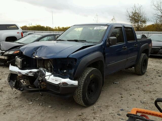 1GCDT136758255445 - 2005 CHEVROLET COLORADO BLUE photo 2