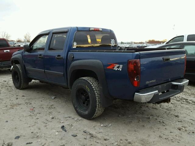 1GCDT136758255445 - 2005 CHEVROLET COLORADO BLUE photo 3