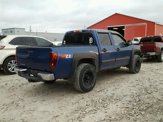 1GCDT136758255445 - 2005 CHEVROLET COLORADO BLUE photo 4