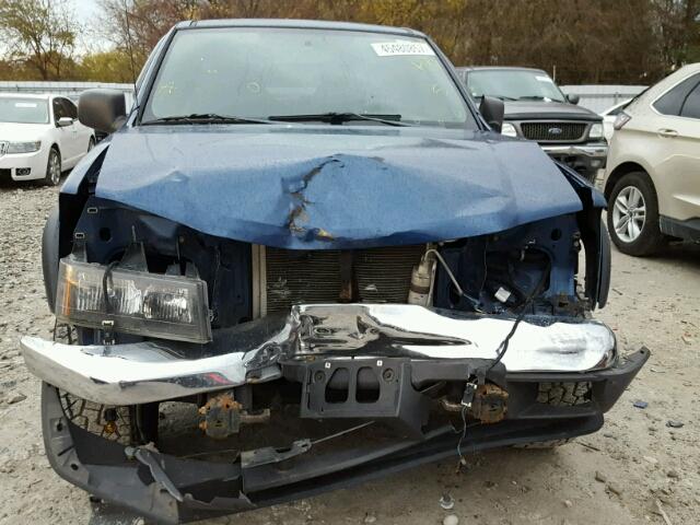 1GCDT136758255445 - 2005 CHEVROLET COLORADO BLUE photo 9