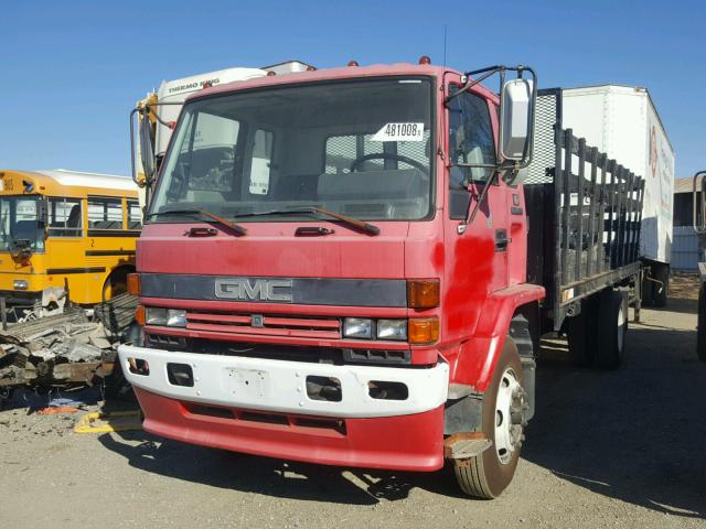 J8DK7A1UXN3201341 - 1992 GMC 7000  RED photo 2