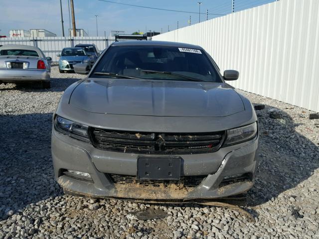 2C3CDXHG6HH579339 - 2017 DODGE CHARGER SX GRAY photo 9