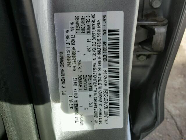 JM1DE1KZXE0182981 - 2014 MAZDA MAZDA2 SPO 灰色 照片 10