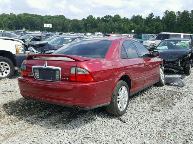 1LNHM87A85Y625447 - 2005 LINCOLN LS 红色 照片 4