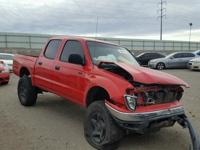 5TEHN72N02Z103041 - 2002 TOYOTA TACOMA DOU RED photo 1