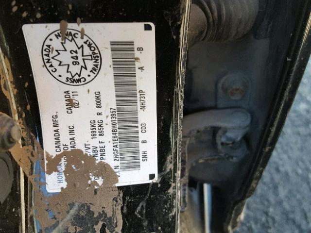 2HGFA1E64BH013957 - 2011 HONDA CIVIC LX-S Qara foto 10