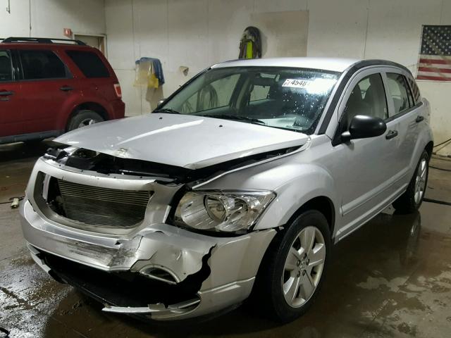 1B3HB48B17D304579 - 2007 DODGE CALIBER SX SILVER photo 2