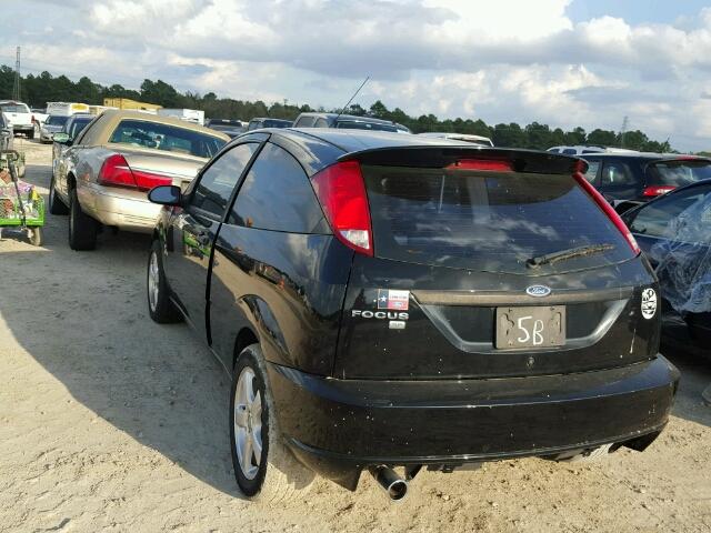 1FAFP31N17W291820 - 2007 FORD FOCUS ZX3 BLACK photo 3