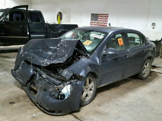 1G1AL58FX87176681 - 2008 CHEVROLET COBALT LT BLUE photo 2