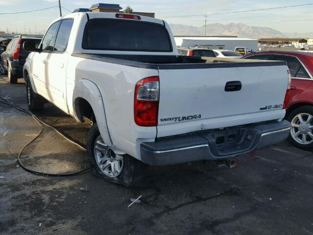 5TBDT44115S494806 - 2005 TOYOTA TUNDRA DOU WHITE photo 3