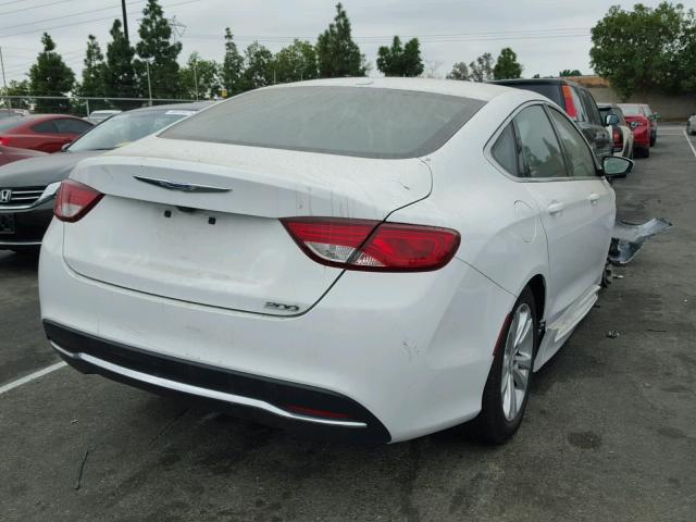 1C3CCCAB3FN746352 - 2015 CHRYSLER 200 LIMITE WHITE photo 4