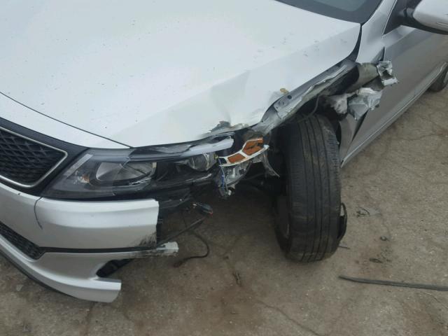 5XXGN4A78FG404707 - 2015 KIA OPTIMA EX SILVER photo 9