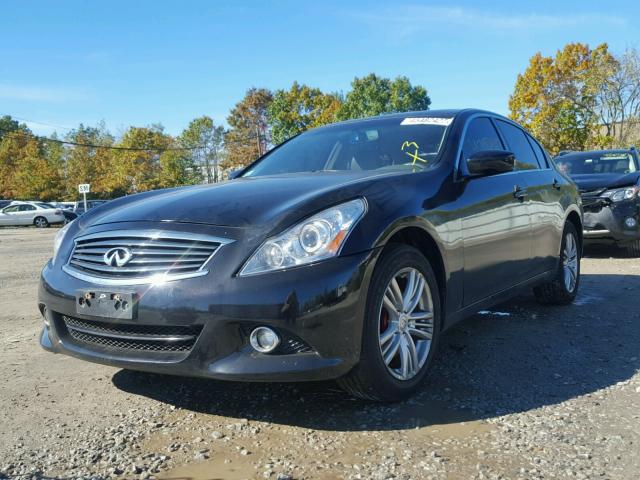 JN1DV6AR7CM860755 - 2012 INFINITI G25 BLACK photo 2