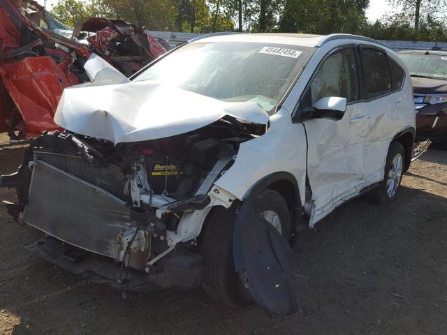 5J6RM4H71CL066011 - 2012 HONDA CR-V EXL WHITE photo 2