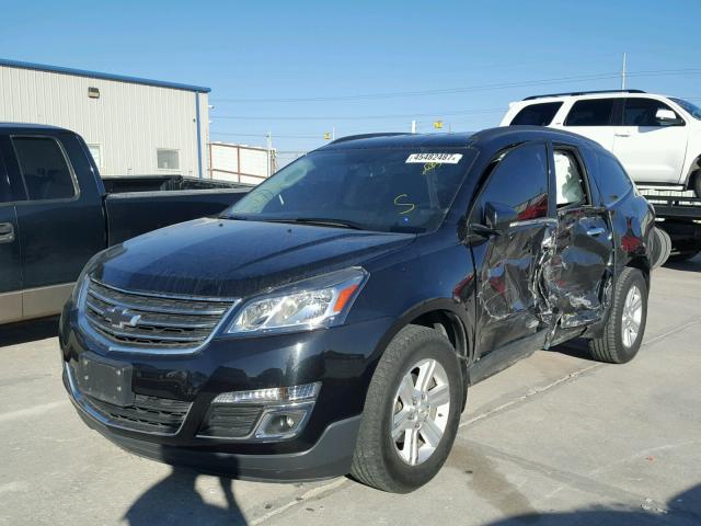 1GNKRGKD0EJ137701 - 2014 CHEVROLET TRAVERSE L BLACK photo 2