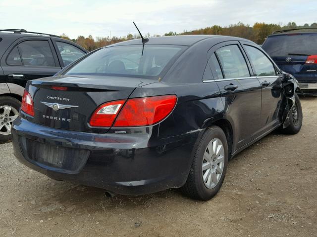 1C3CC4FB7AN135232 - 2010 CHRYSLER SEBRING BLACK photo 4