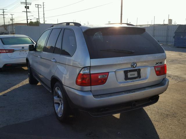 5UXFB535X4LV01487 - 2004 BMW X5 4.4I SILVER photo 3