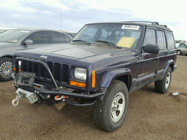 1J4FJ68S3WL216281 - 1998 JEEP CHEROKEE S PURPLE photo 2