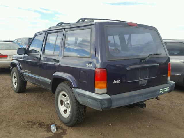 1J4FJ68S3WL216281 - 1998 JEEP CHEROKEE S PURPLE photo 3