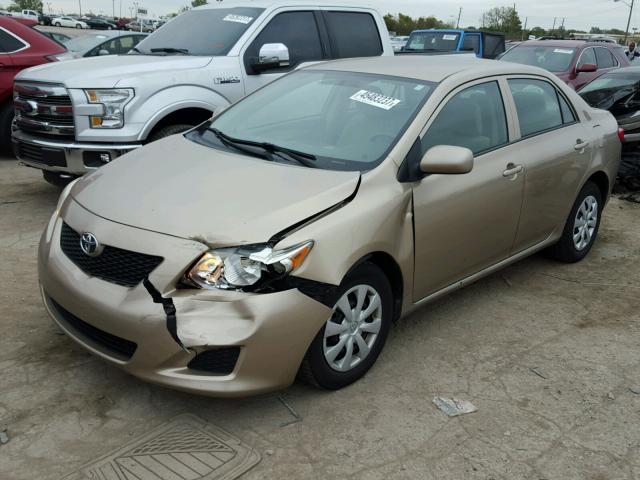 1NXBU4EE1AZ194343 - 2010 TOYOTA COROLLA GOLD photo 2