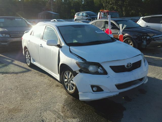 1NXBU4EE1AZ376091 - 2010 TOYOTA COROLLA BA WHITE photo 1