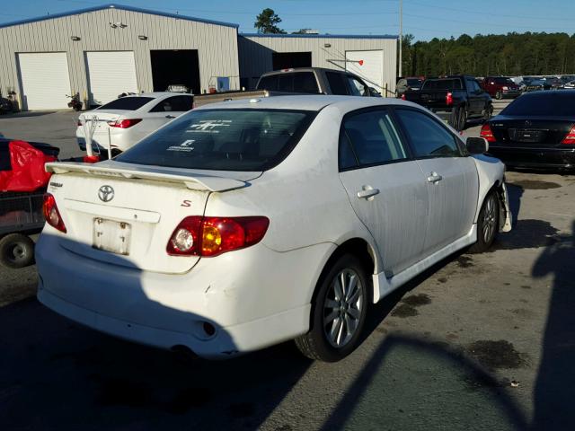 1NXBU4EE1AZ376091 - 2010 TOYOTA COROLLA BA WHITE photo 4