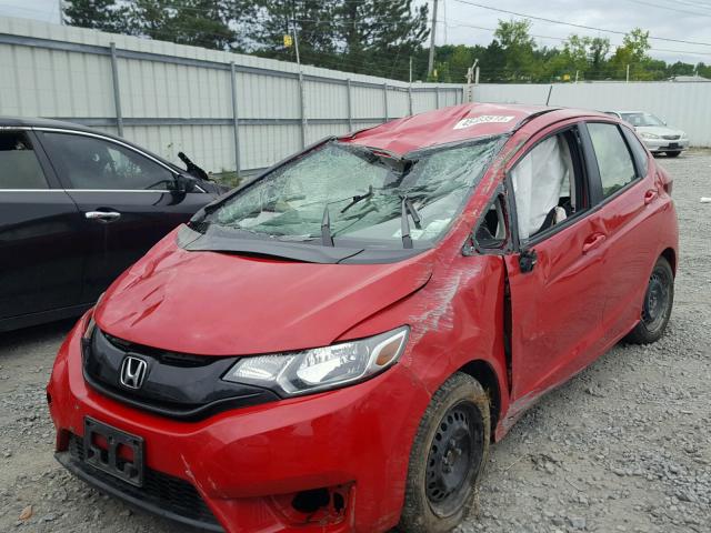 JHMGK5H56GS003990 - 2016 HONDA FIT LX RED photo 2