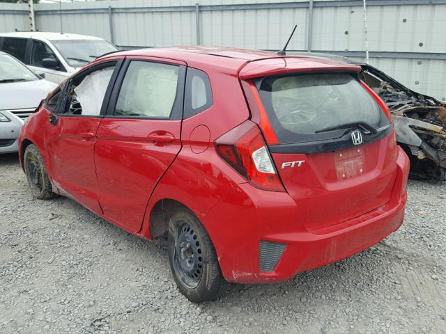 JHMGK5H56GS003990 - 2016 HONDA FIT LX RED photo 3