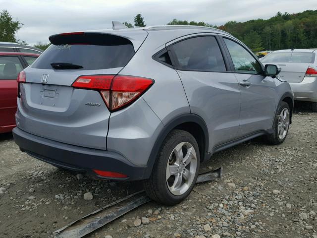 3CZRU6H71HM709278 - 2017 HONDA HR-V EXL GRAY photo 4